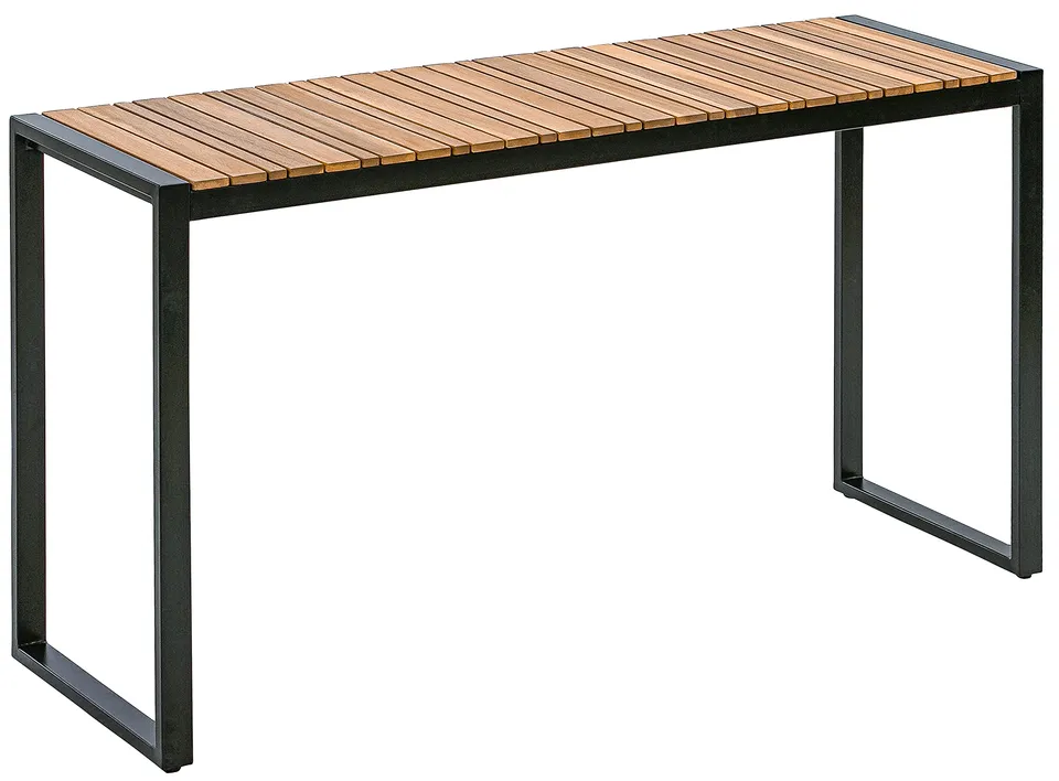 dehner-chicago-wood-balkontisch-akazie-133-cm-braun-schwarz image 1