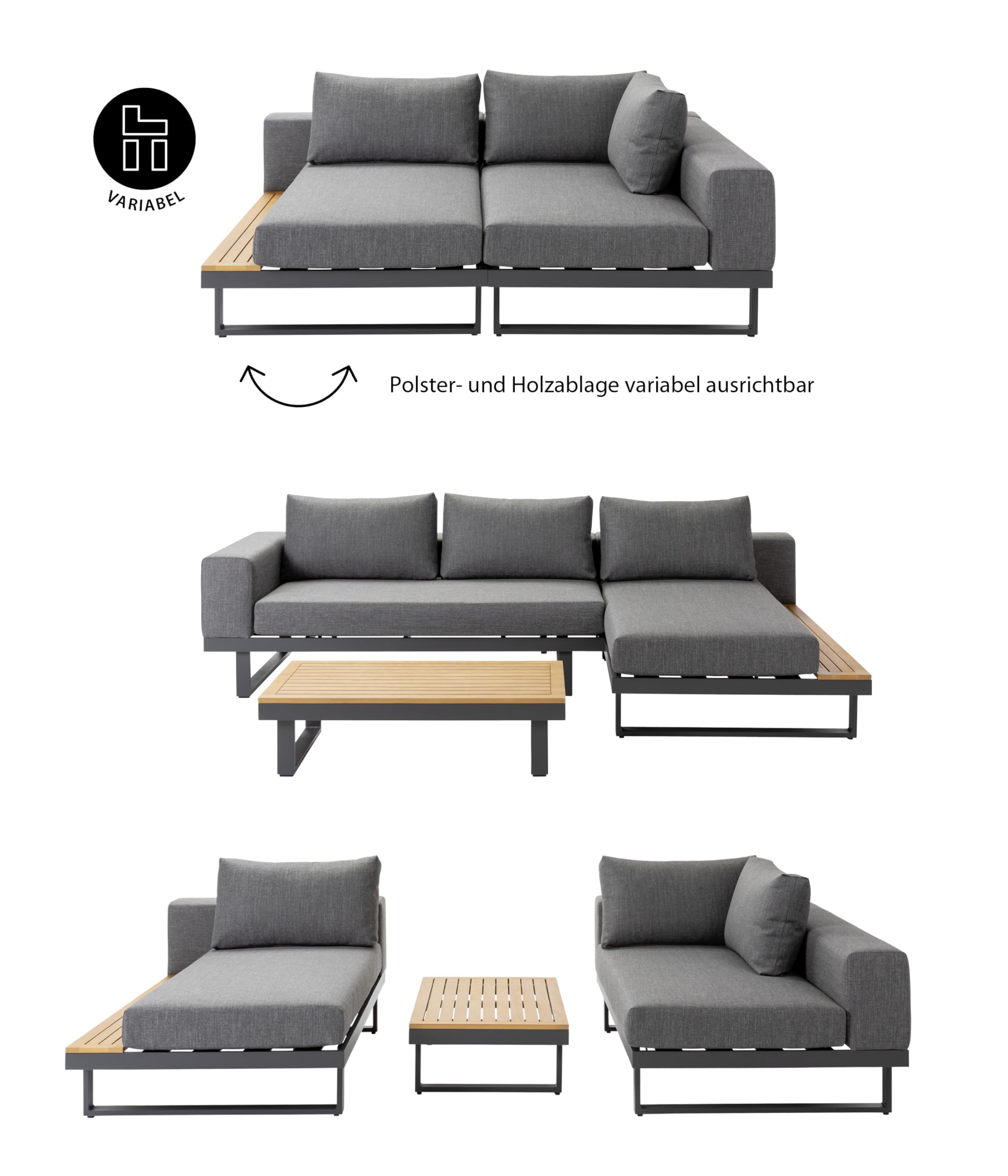 dehner-riva-gartenlounge-3-teilig-4-sitzer-schwarz image 3