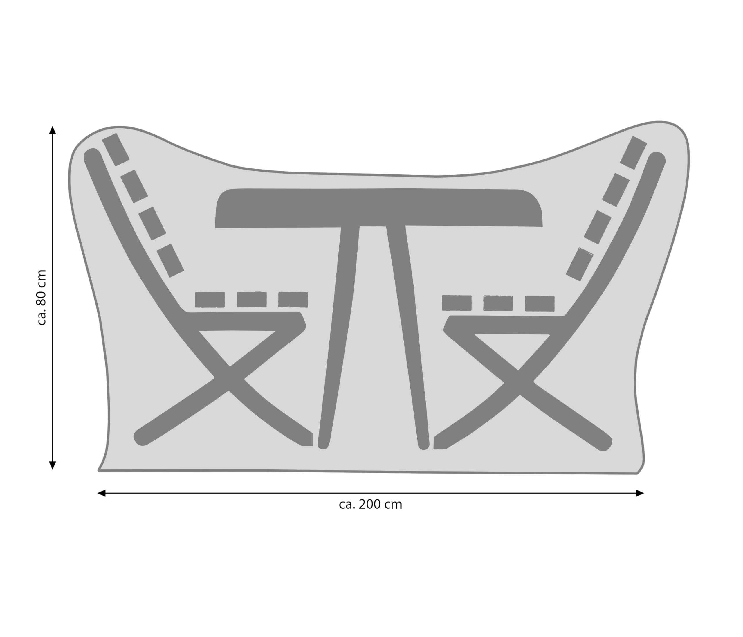 dehner-abdeckung-runde-sitzgruppe-grau-200-polyester image 3