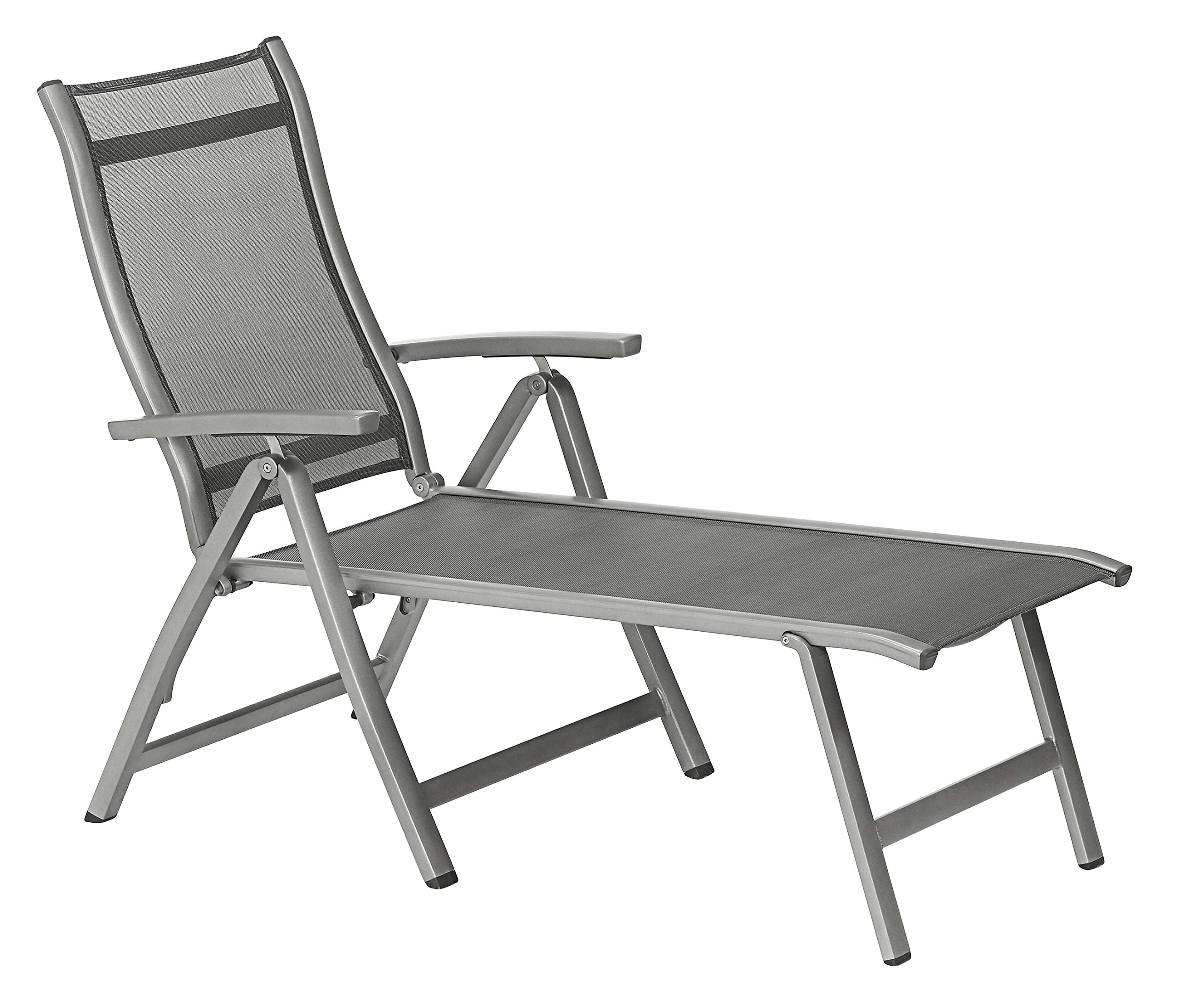 dehner-chicago-relaxliege-sonnenliege-grau-180-cm image 1