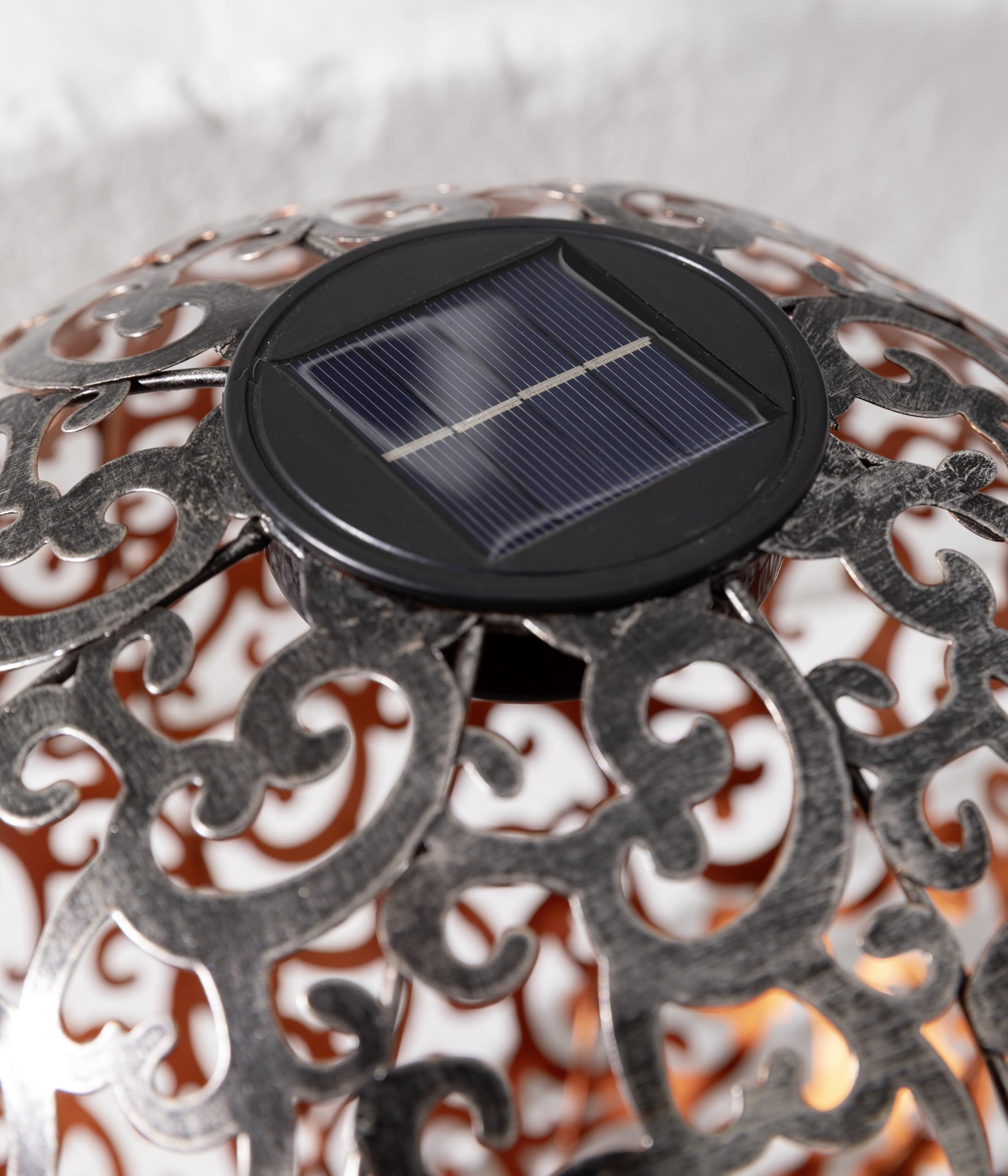 dehner-solarkugel-luanda-30-cm-metall-silber-kupfer image 4