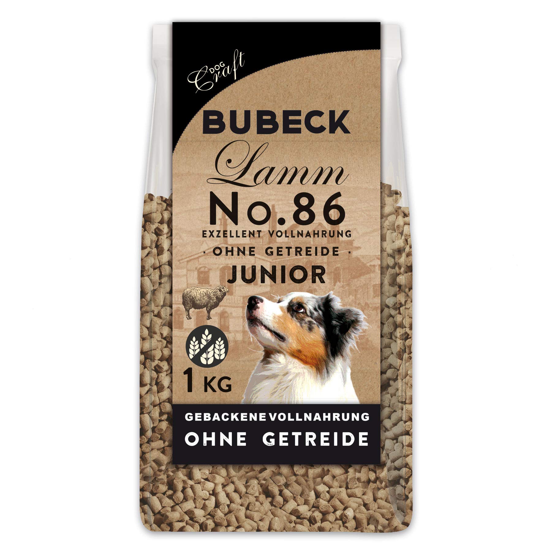 bubeck-junior-lamm-trockenfutter-getreidefrei-1-kg-welpen image 1