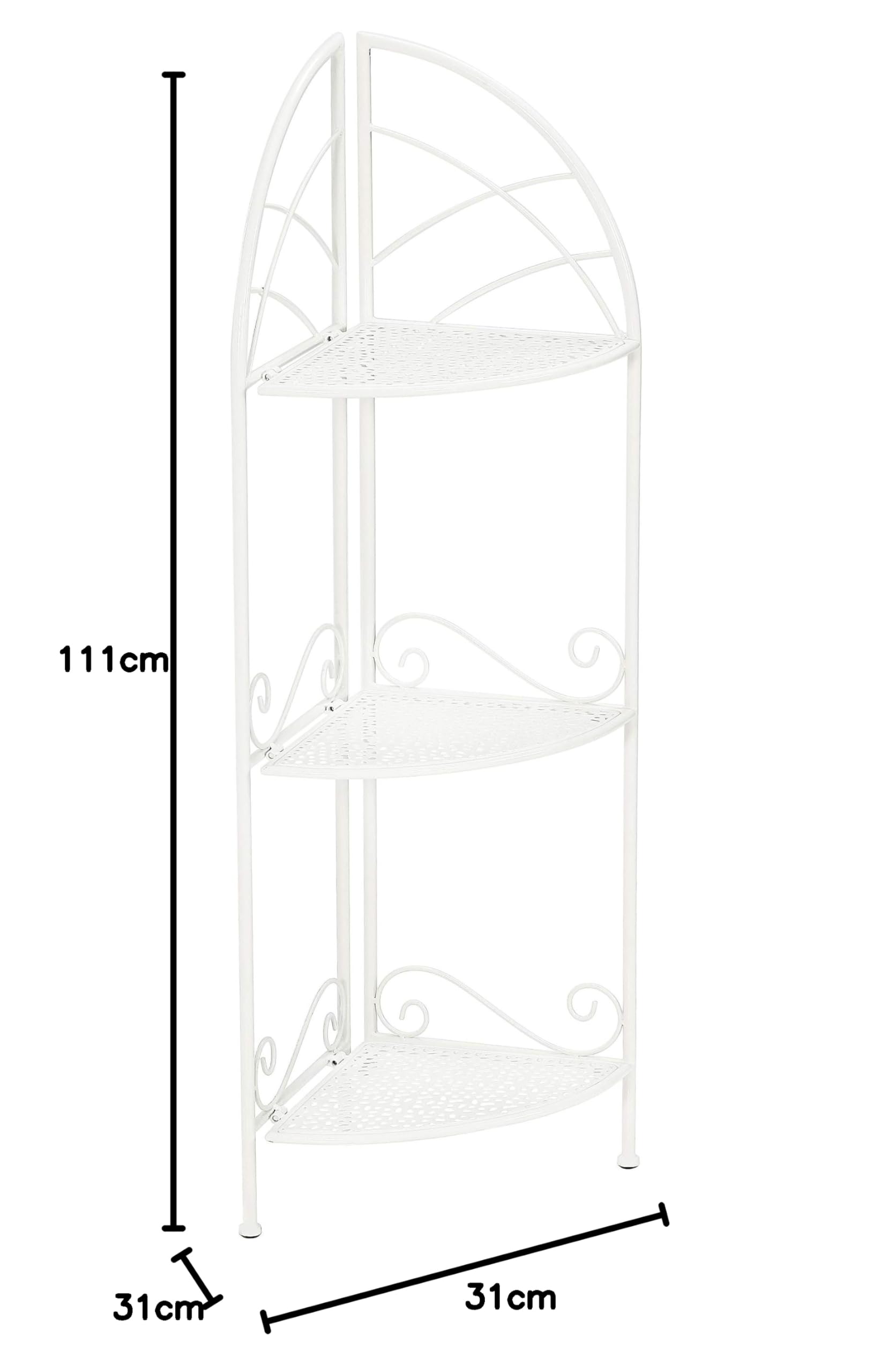 dehner-eckregal-luca-111x31x31-cm-wei-es-metallregal-3-etagen image 2