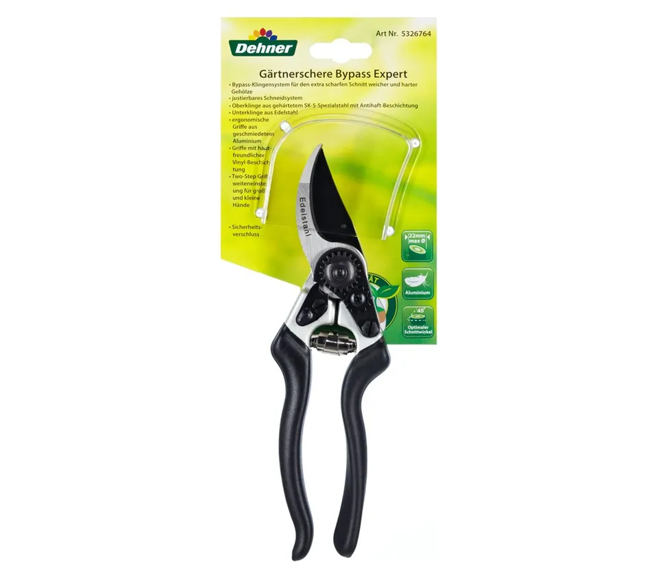dehner-gartenschere-expert-bypass-28-cm-bis-2-2-cm image 1