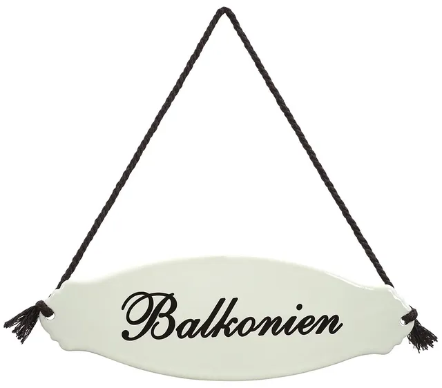 dehner-balkonien-gartenschild-stahl-wei-emaille-30-5-cm image 1