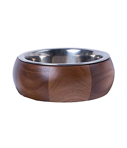 dehner-lieblinge-hundenapf-holz-edelstahl-braun-23-cm image 6