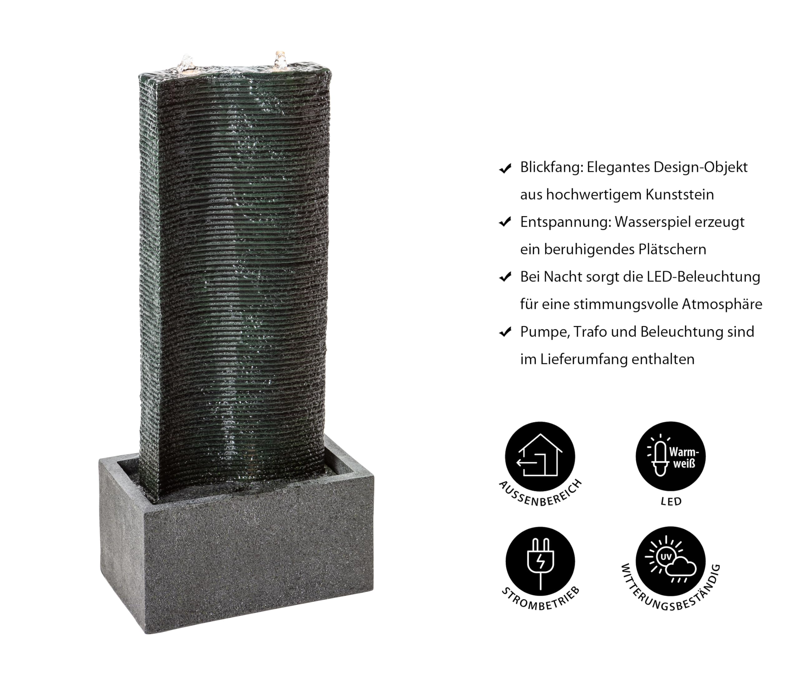 dehner-muro-gartenbrunnen-led-dunkelgrau-polyresin image 3