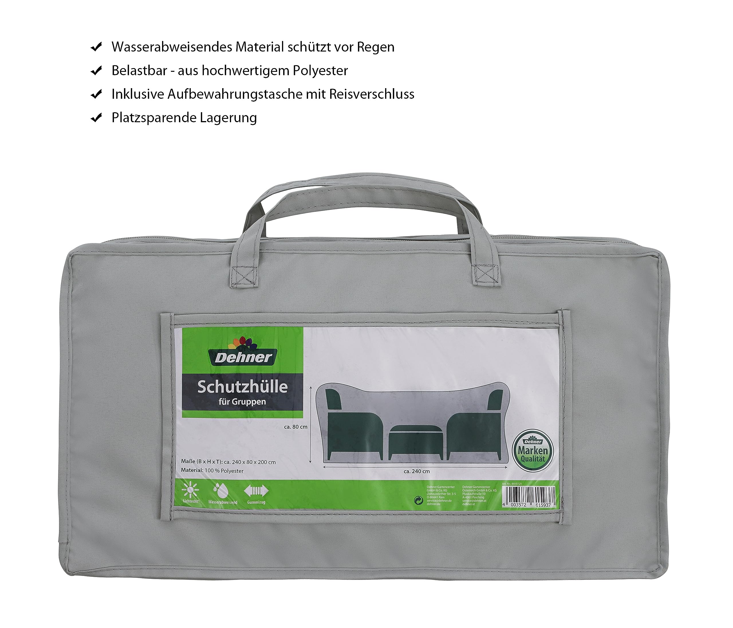 dehner-abdeckung-sitzgruppe-270x85x210-cm-polyester-grau-wasserabweisend image 2