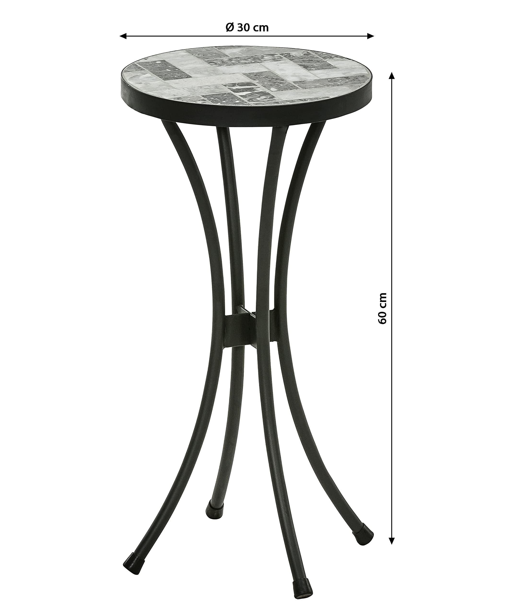 dehner-letizia-blumenhocker-60cm-grau-wei-mosaikoptik image 3