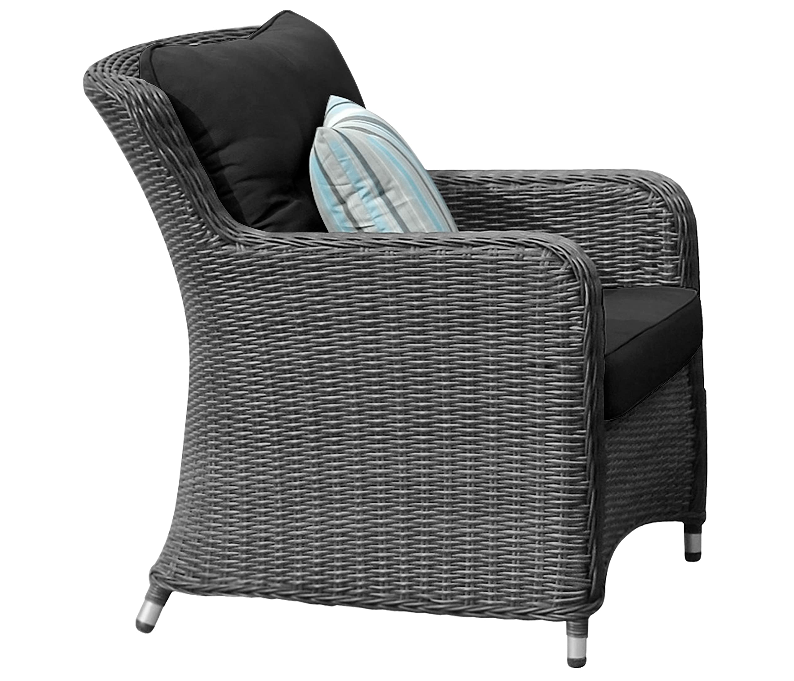dehner-toska-lounge-4-teilig-grau-polyrattan-mit-polster image 4