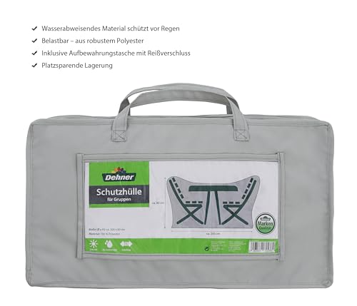dehner-abdeckung-runde-sitzgruppe-grau-200-polyester image 5