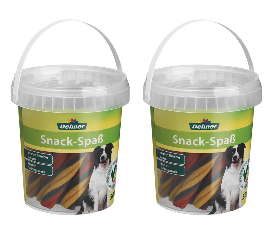 dehner-snack-spa-sticks-hundesnack-eimer-2x500-g-soft image 1