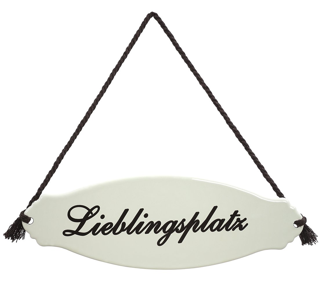 dehner-gartenschild-lieblingsplatz-stahl-wei-beige-30-5-cm image 1