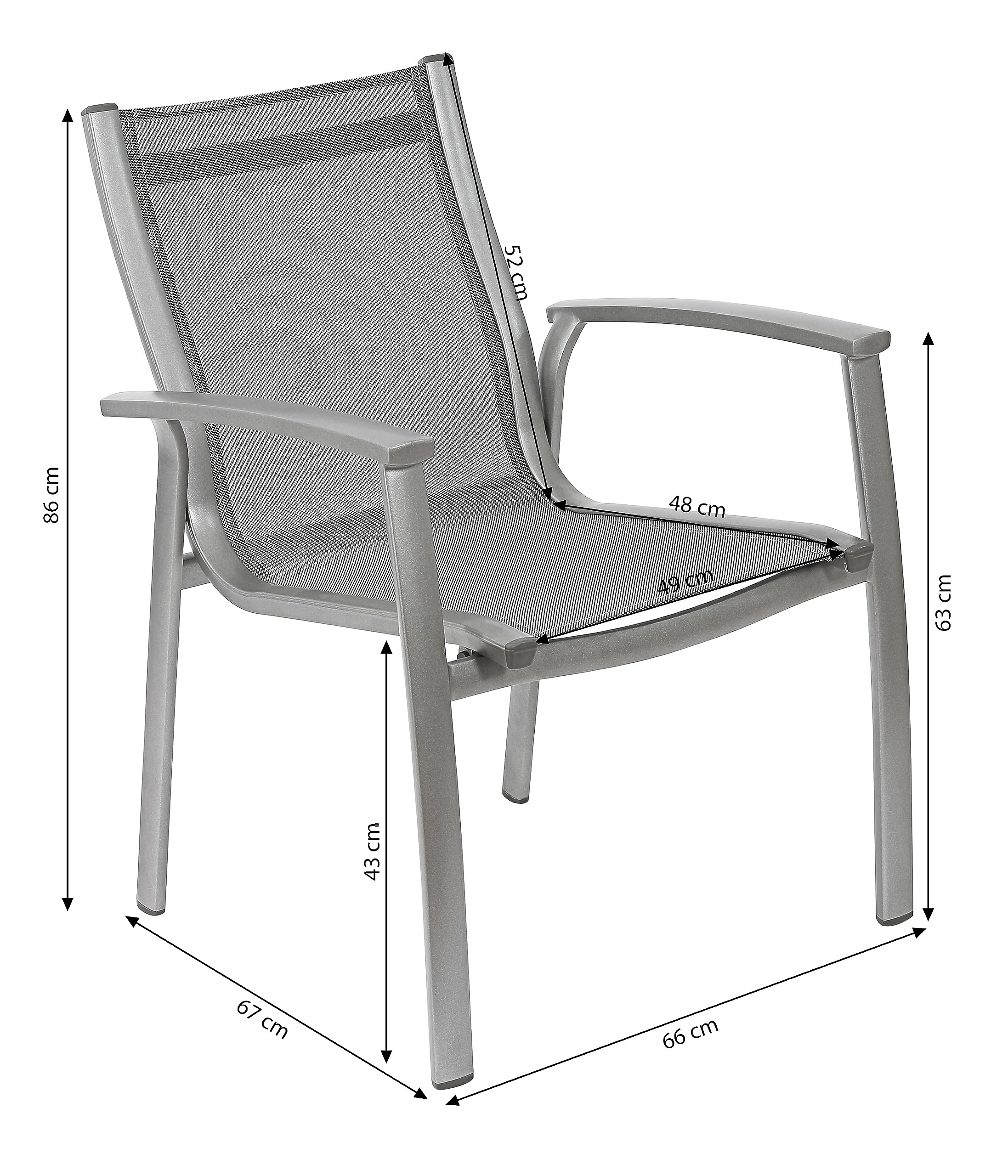 dehner-chicago-stapelsessel-gartenstuhl-anthrazit-88x59x59-alu image 4