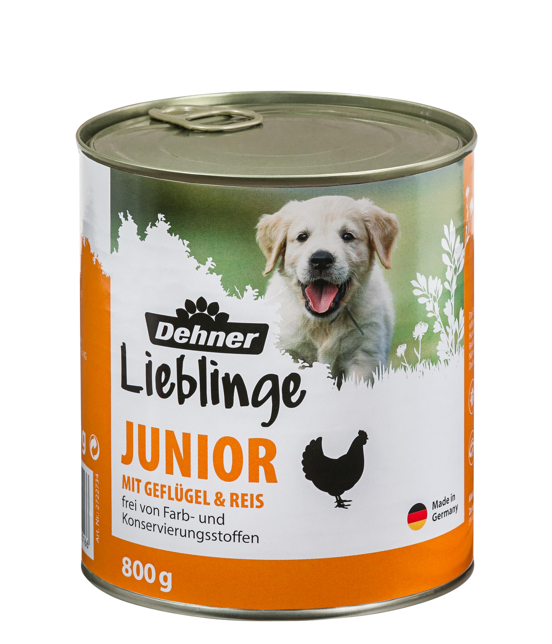 dehner-lieblinge-junior-hundefutter-gefl-gel-6-x-800-g-nassfutter image 2
