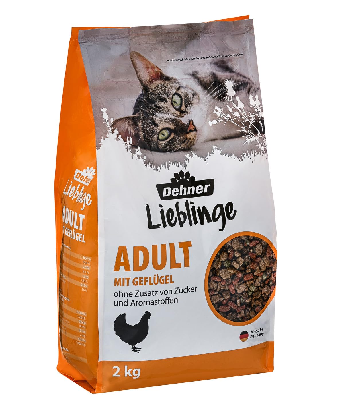 dehner-lieblinge-katzenfutter-gefl-gel-trocken-6-kg-zuckerfrei image 2