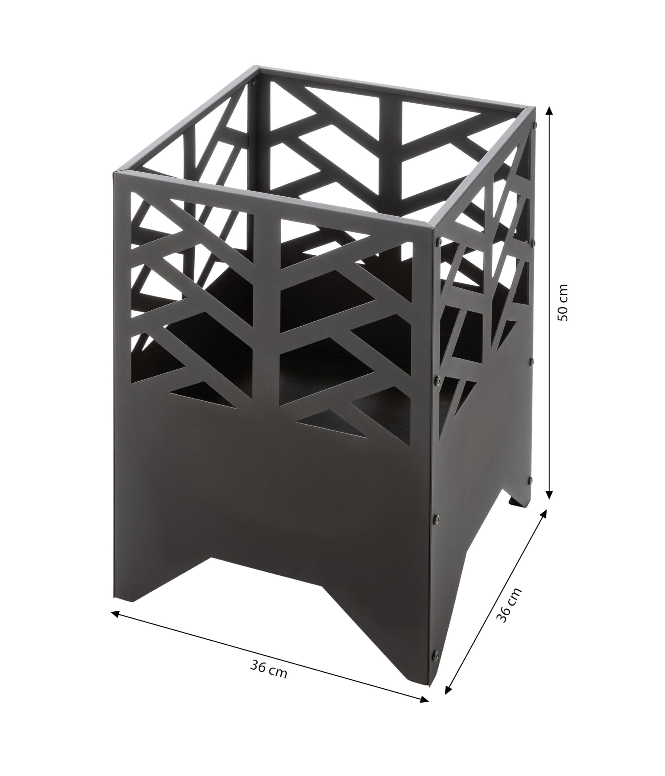 dehner-levante-feuerschale-schwarz-50-x-36-cm image 2