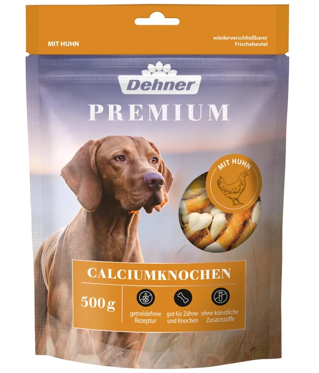 dehner-premium-calciumknochen-huhn-500-g-getreidefrei image 1