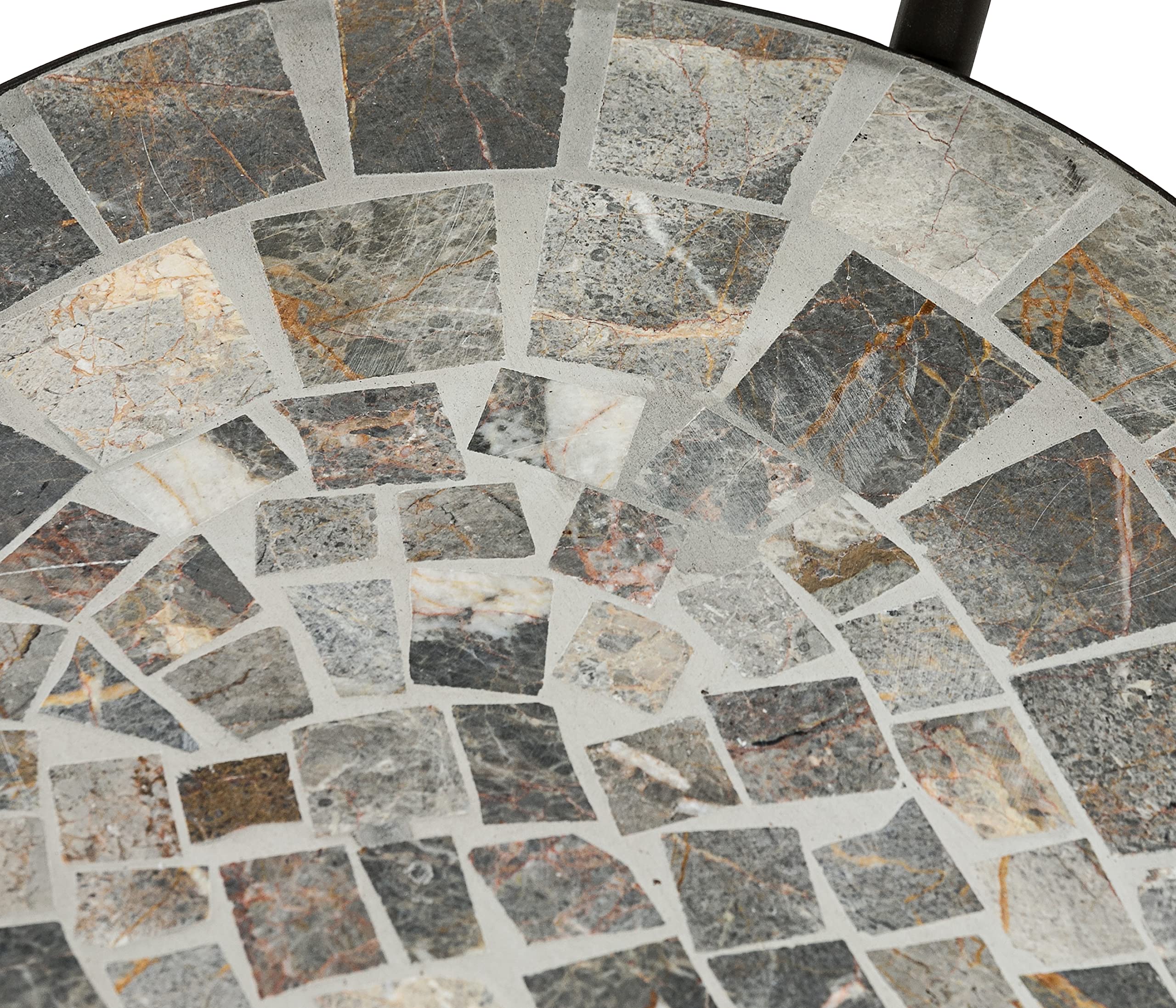 dehner-grazia-gartenstuhl-mosaik-eisen-braun-grau image 7