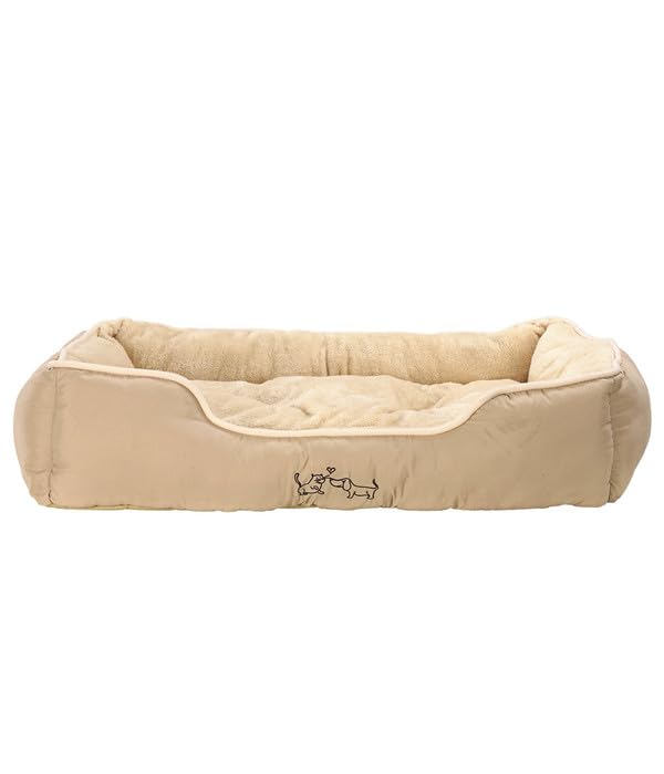 dehner-lieblinge-sammy-hundebett-90x70-cm-grau image 1