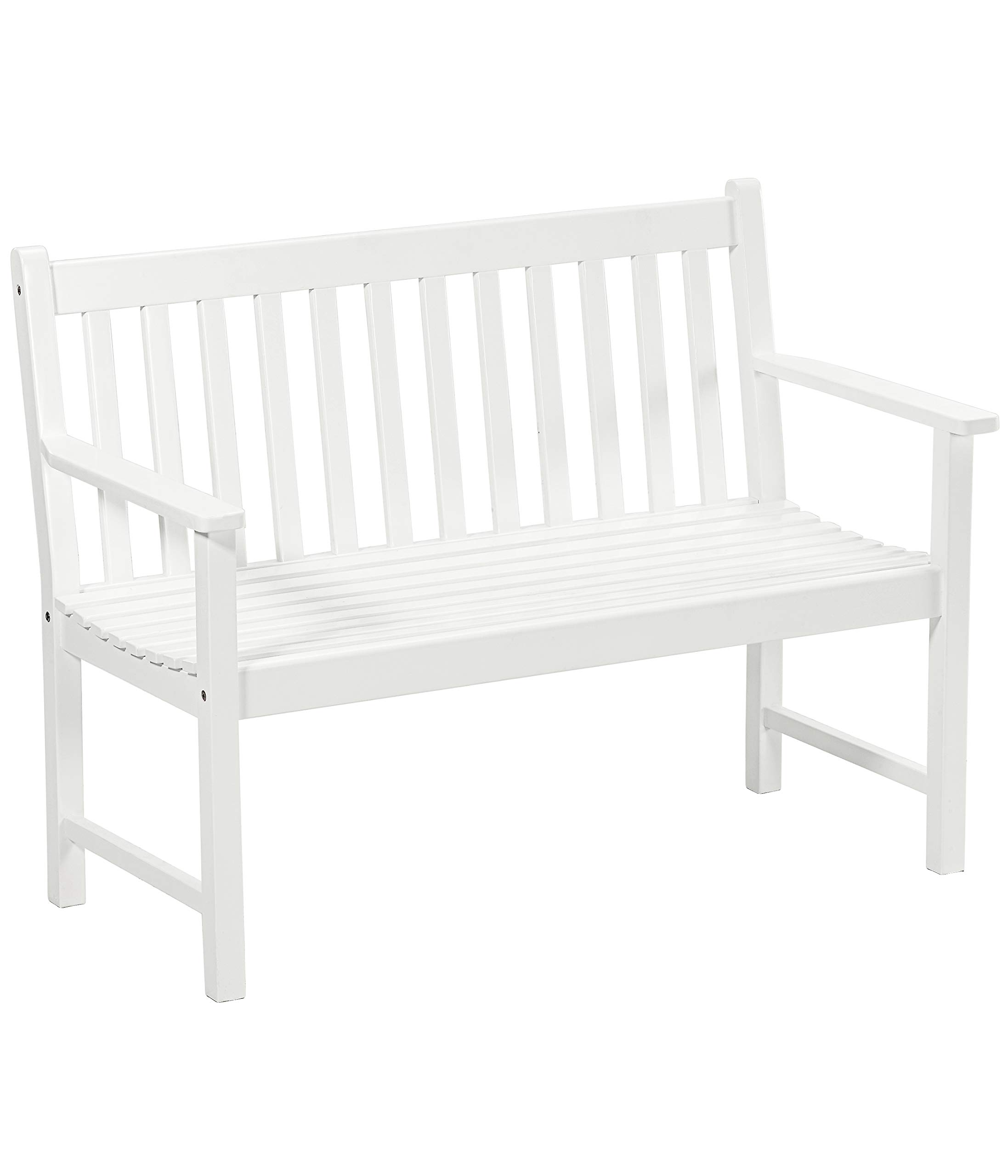 dehner-mykonos-gartenbank-120-cm-wei-akazie-2-sitzer image 1