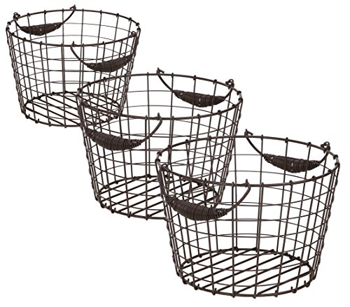dehner-drahtkorb-metall-schwarz-3er-pack-35x30x25-cm image 5