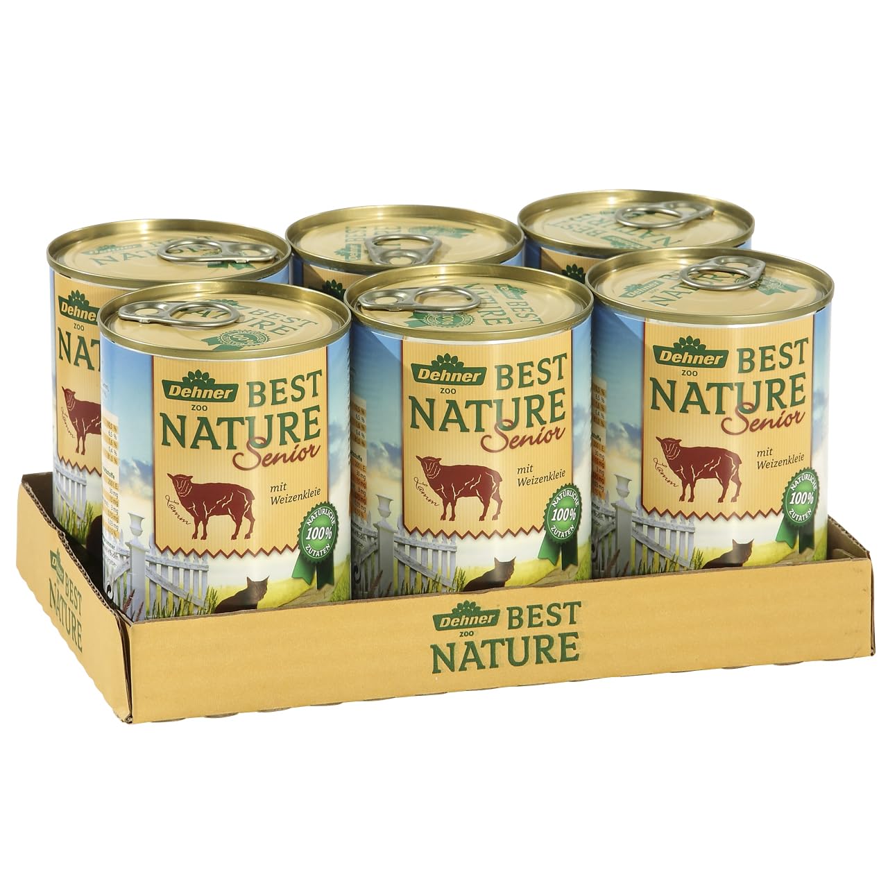 dehner-best-nature-senior-katzenfutter-lamm-6x400g-nass image 3