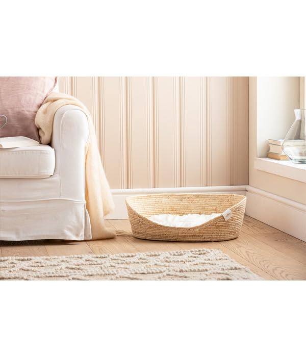 dehner-lovely-tiefer-schlaf-tierbett-l-oval-beige-58-cm image 5