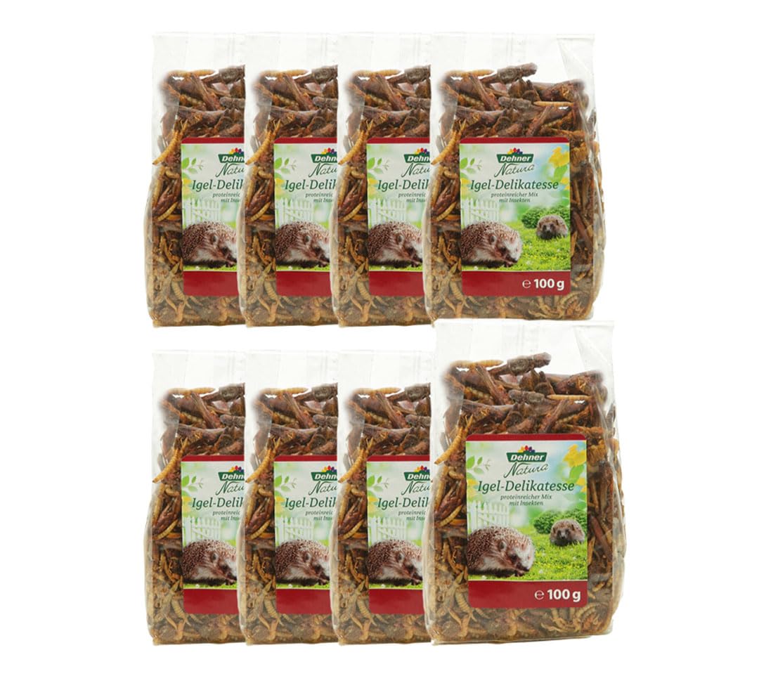 dehner-natura-premium-igelfutter-8x100-g-insekten image 1