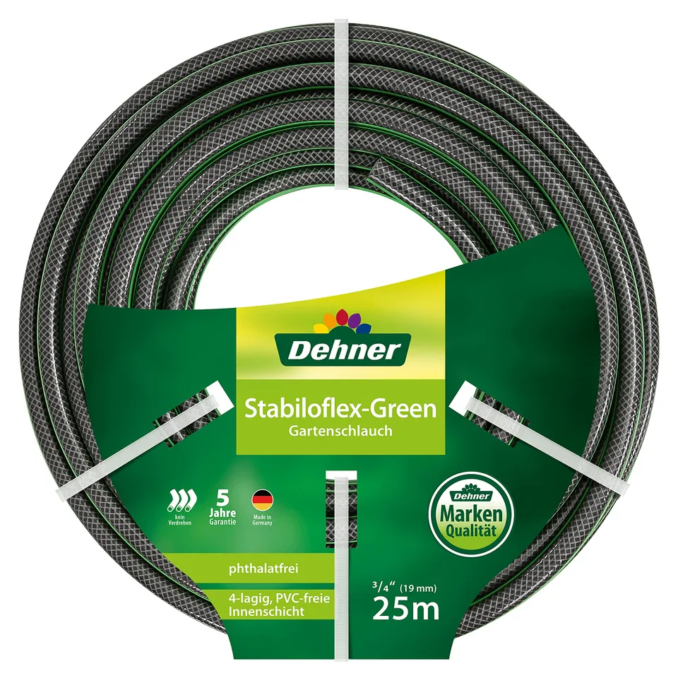 dehner-stabiloflex-gartenschlauch-25-m-19-mm-gr-n image 1