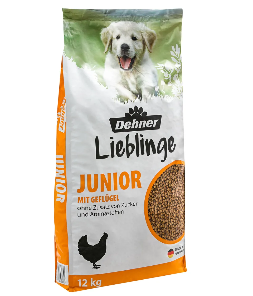 dehner-knusper-mix-junior-trockenfutter-gefl-gel-12kg image 1