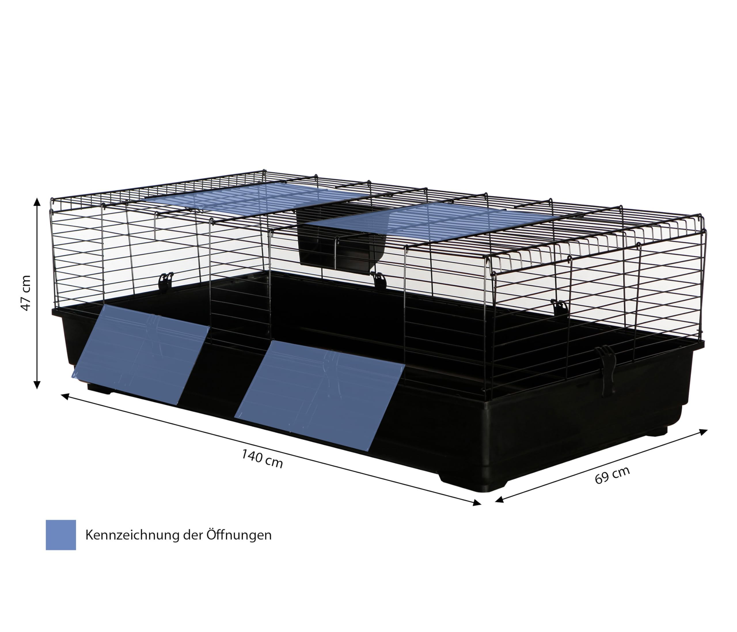 dehner-peppy-nagerheim-nagerk-fig-140x69x47-cm-schwarz image 5