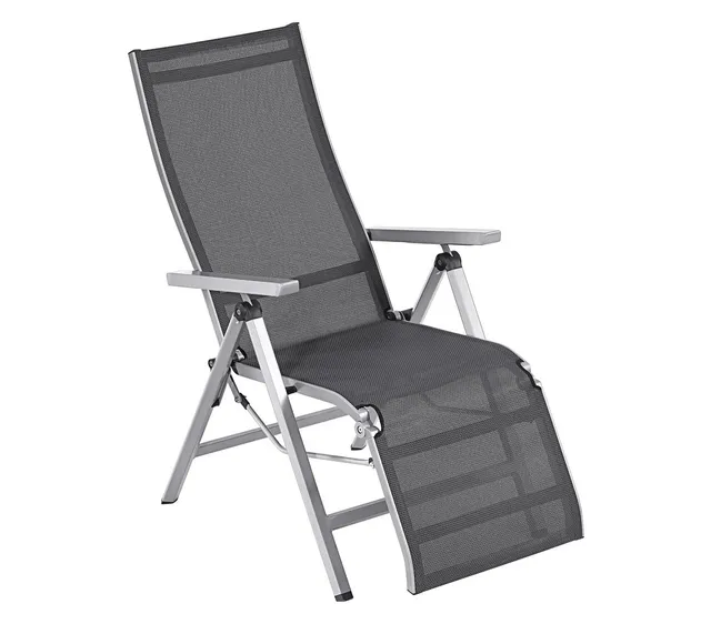 dehner-macon-relaxsessel-schwarz-silber-aluminium image 1