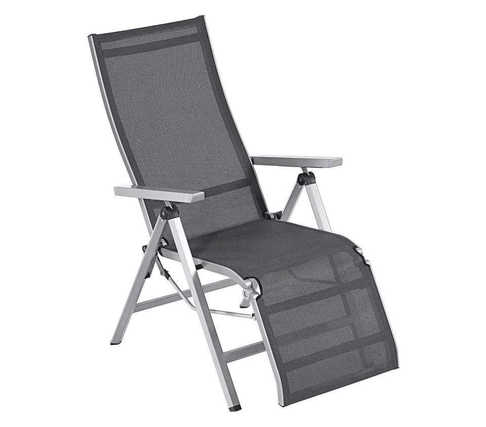 dehner-macon-relaxsessel-schwarz-silber-aluminium image 1