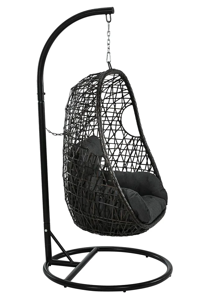 dehner-hawaii-h-ngesessel-dunkelgrau-inkl-kissen-150-kg image 1
