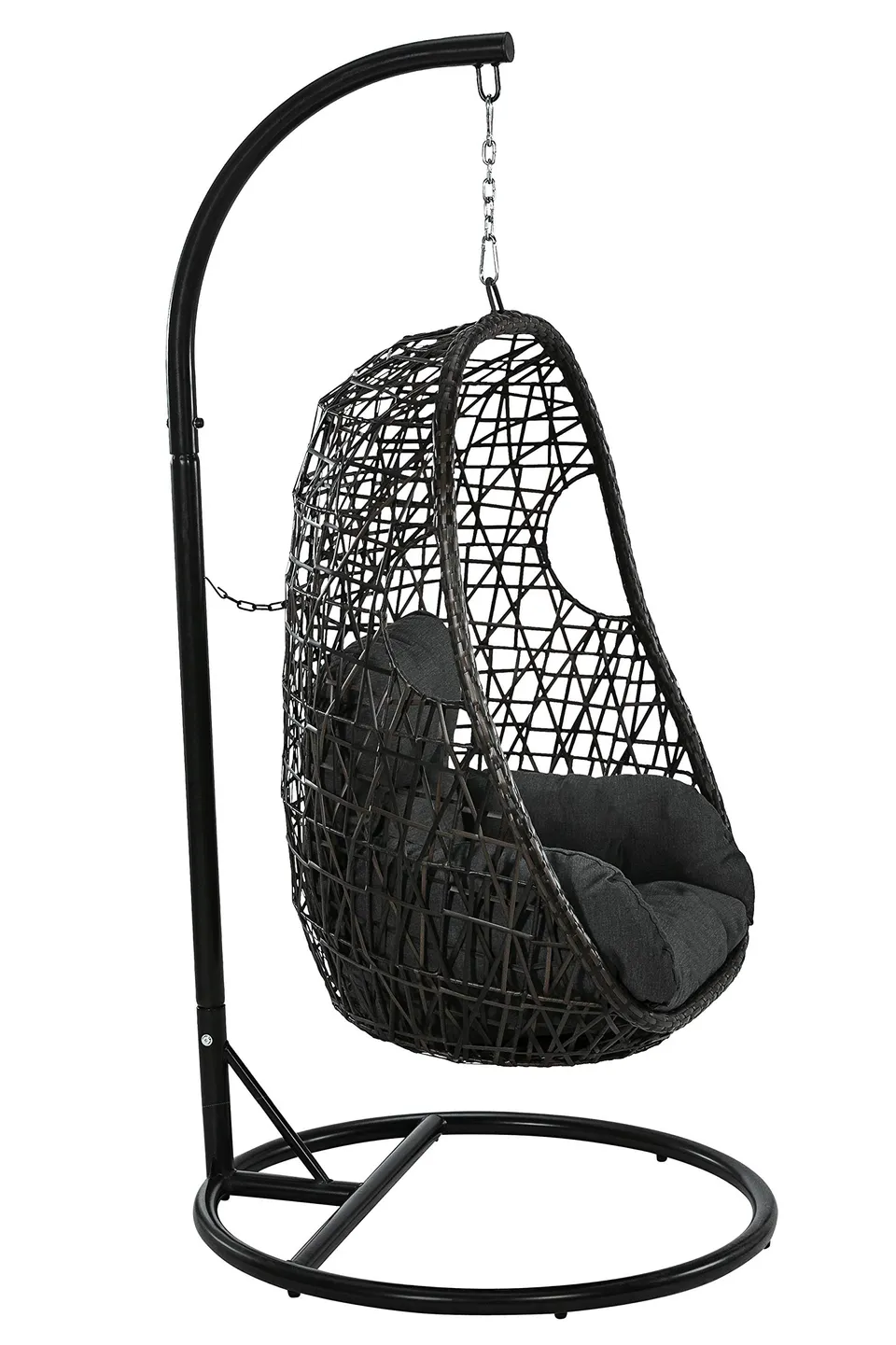 dehner-hawaii-h-ngesessel-dunkelgrau-inkl-kissen-150-kg image 1