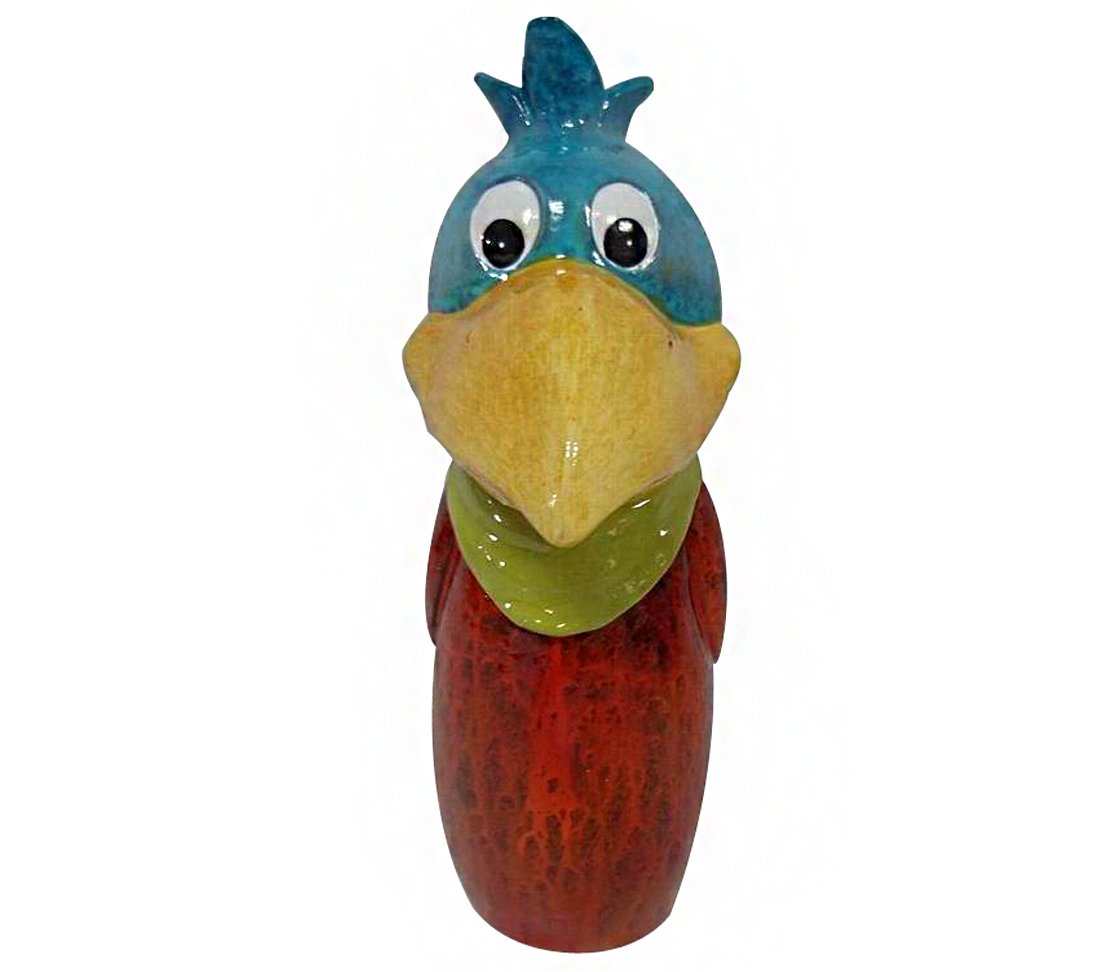 dehner-zaunfigur-vogel-blau-polyresin-24-5-cm image 1