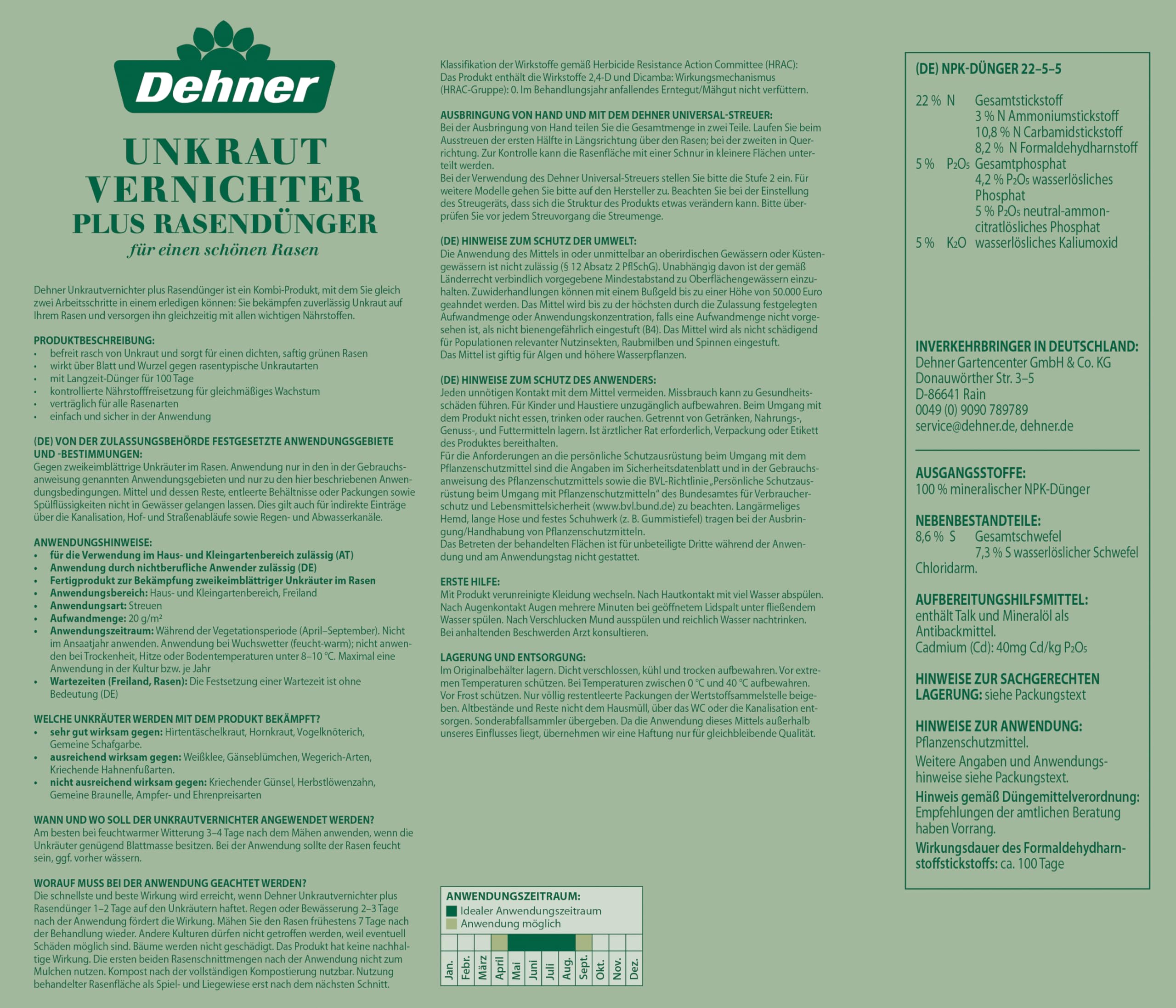 dehner-unkrautvernichter-plus-rasend-nger-5-kg image 2
