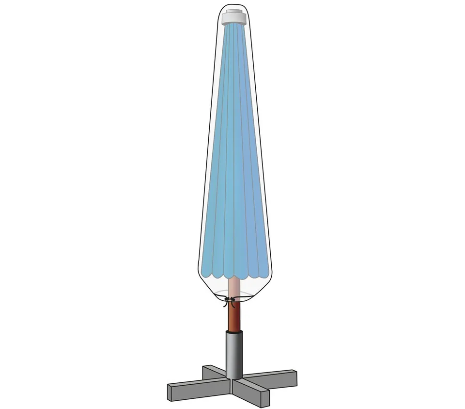 dehner-gute-wahl-schutzh-lle-sonnenschirm-215-cm-transparent image 1