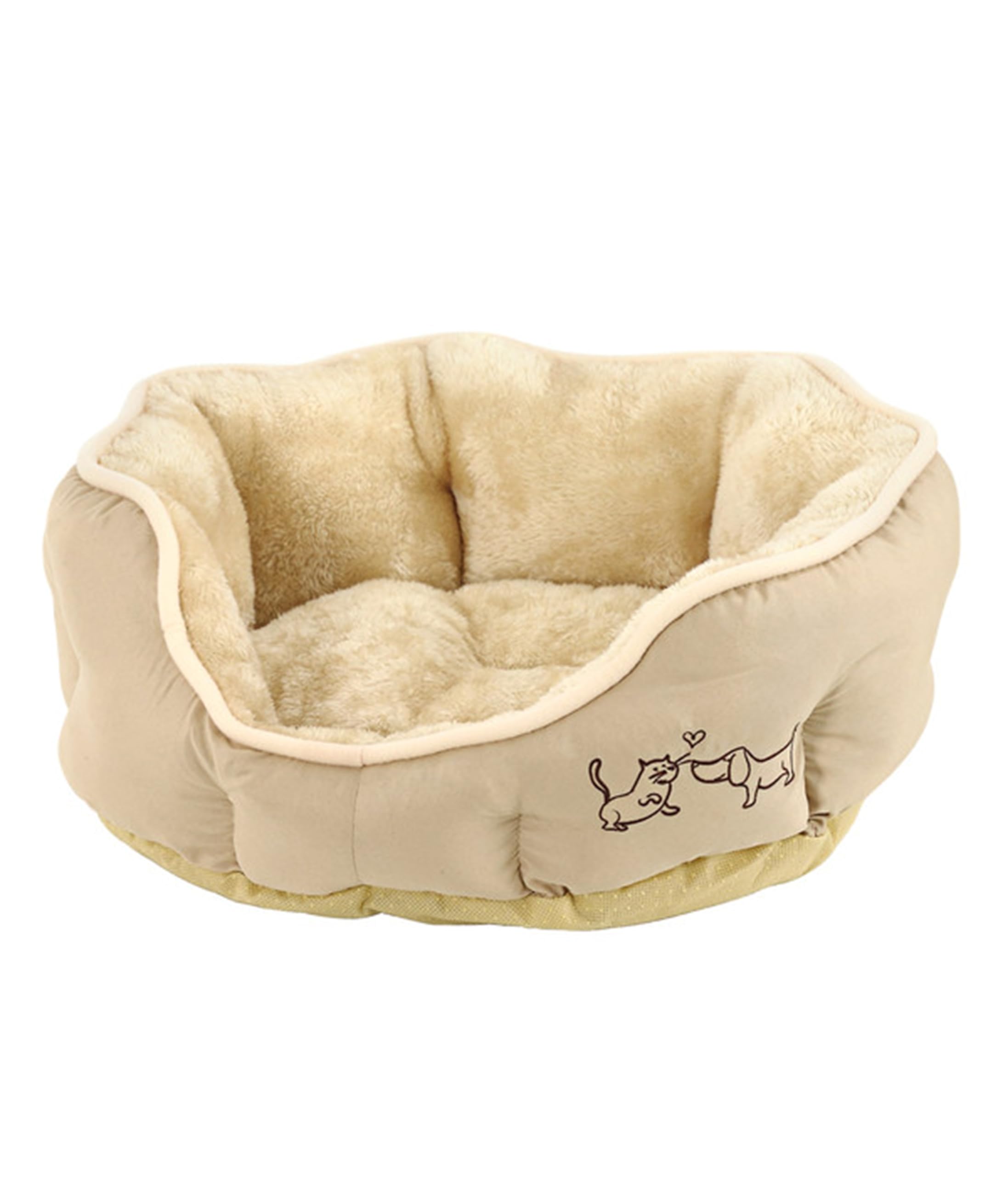 dehner-lieblinge-hundebett-sammy-oval-grau-57x52x14-cm image 5