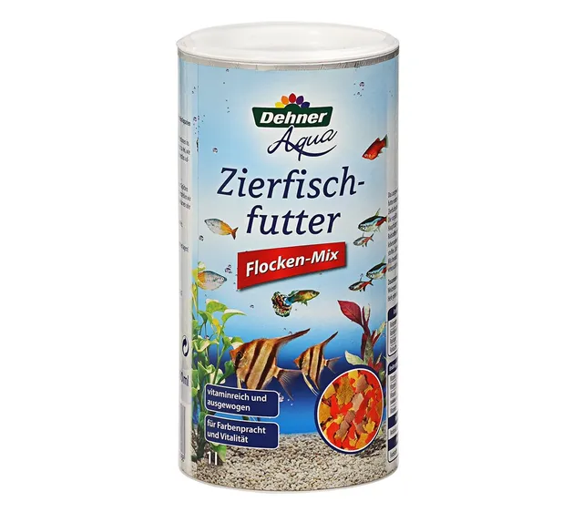 dehner-aqua-zierfischfutter-flocken-mix-170-g-aquarium image 1