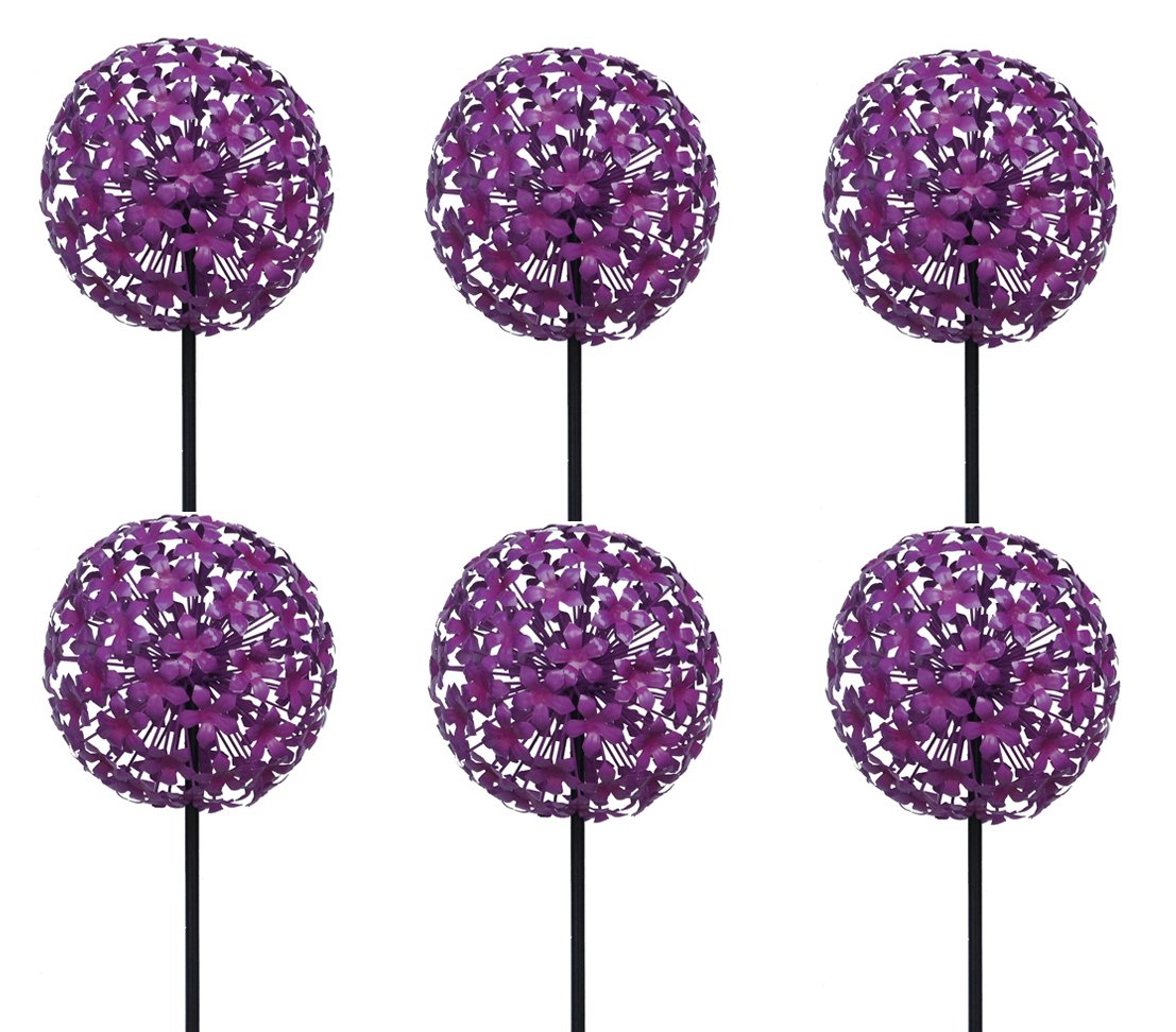 dehner-allium-gartenstab-metall-140-cm-violett-6-st-ck image 1