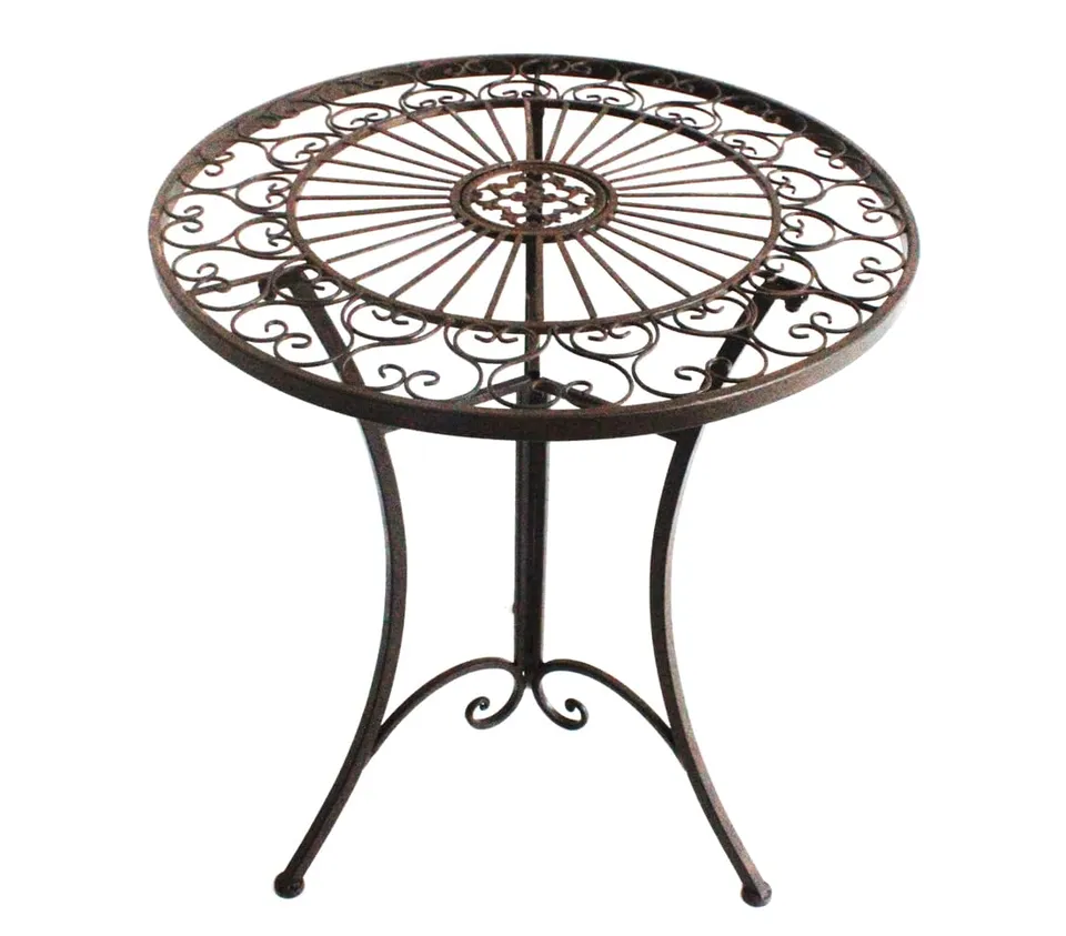 dehner-gartentisch-antik-eisen-dunkelbraun-61-cm image 1