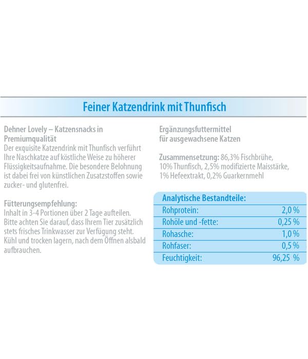 dehner-lovely-katzendrink-thunfisch-adult-24x140-g-zuckerfrei image 3