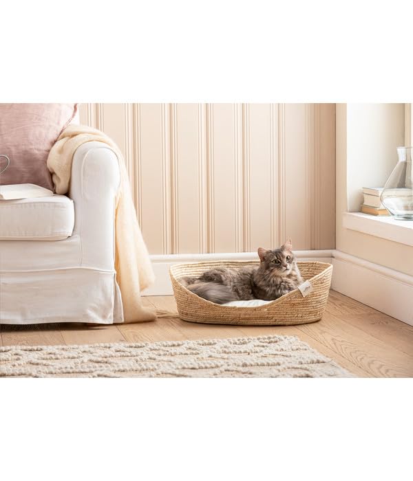 dehner-lovely-tiefer-schlaf-tierbett-l-oval-beige-58-cm image 6