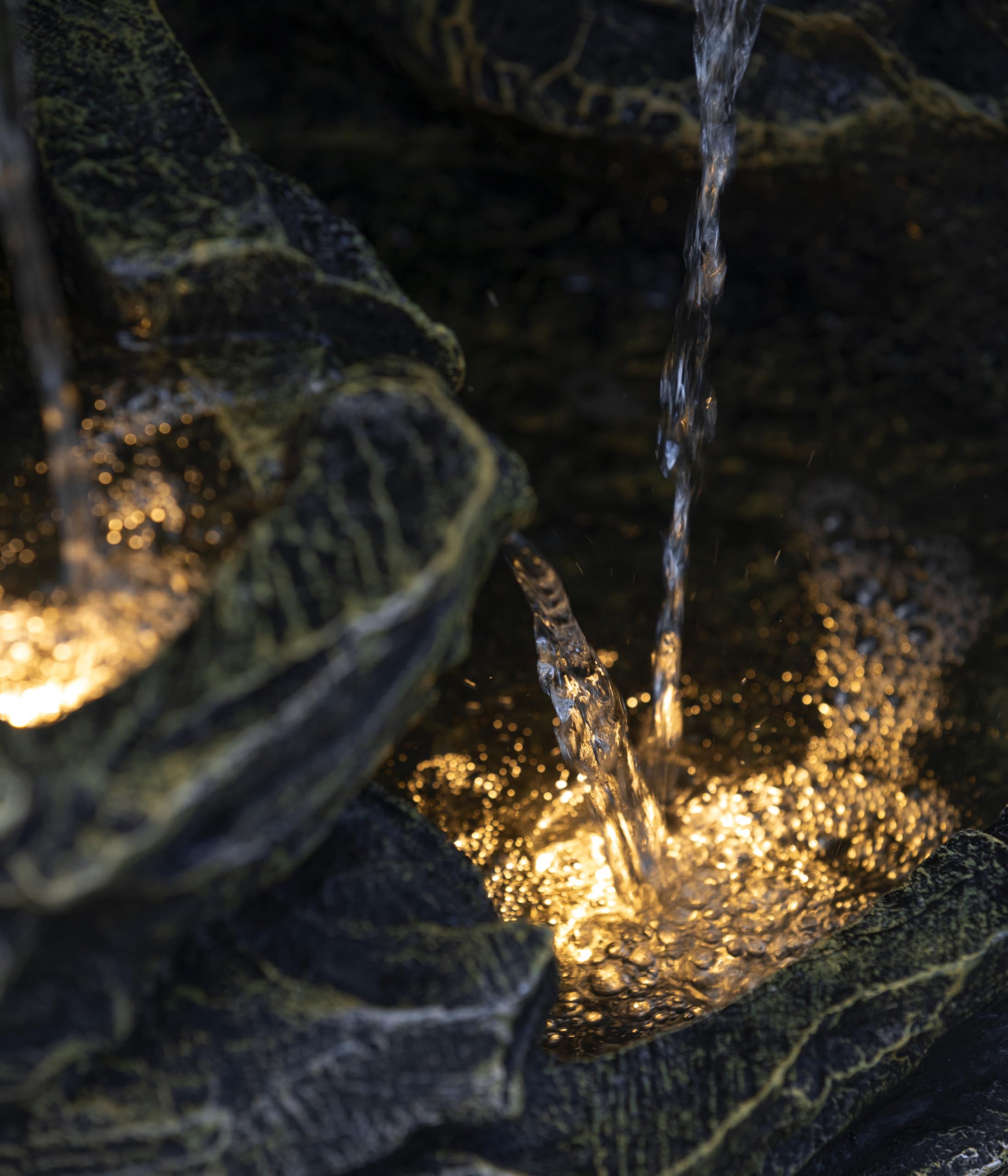 dehner-salto-gartenbrunnen-mit-led-polyresin-grau-warmwei image 8