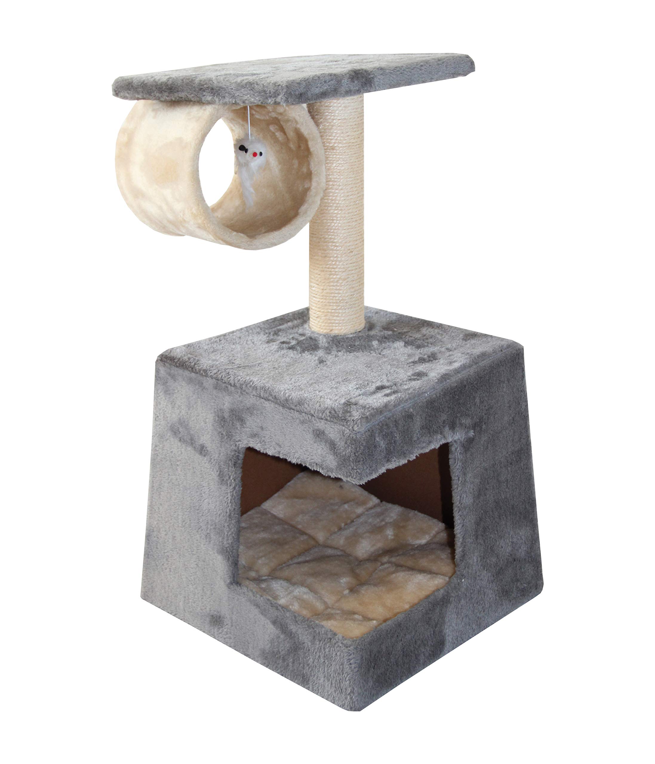 dehner-corner-katzen-kratzbaum-63x35x35-cm-dunkelgrau-sisal image 1