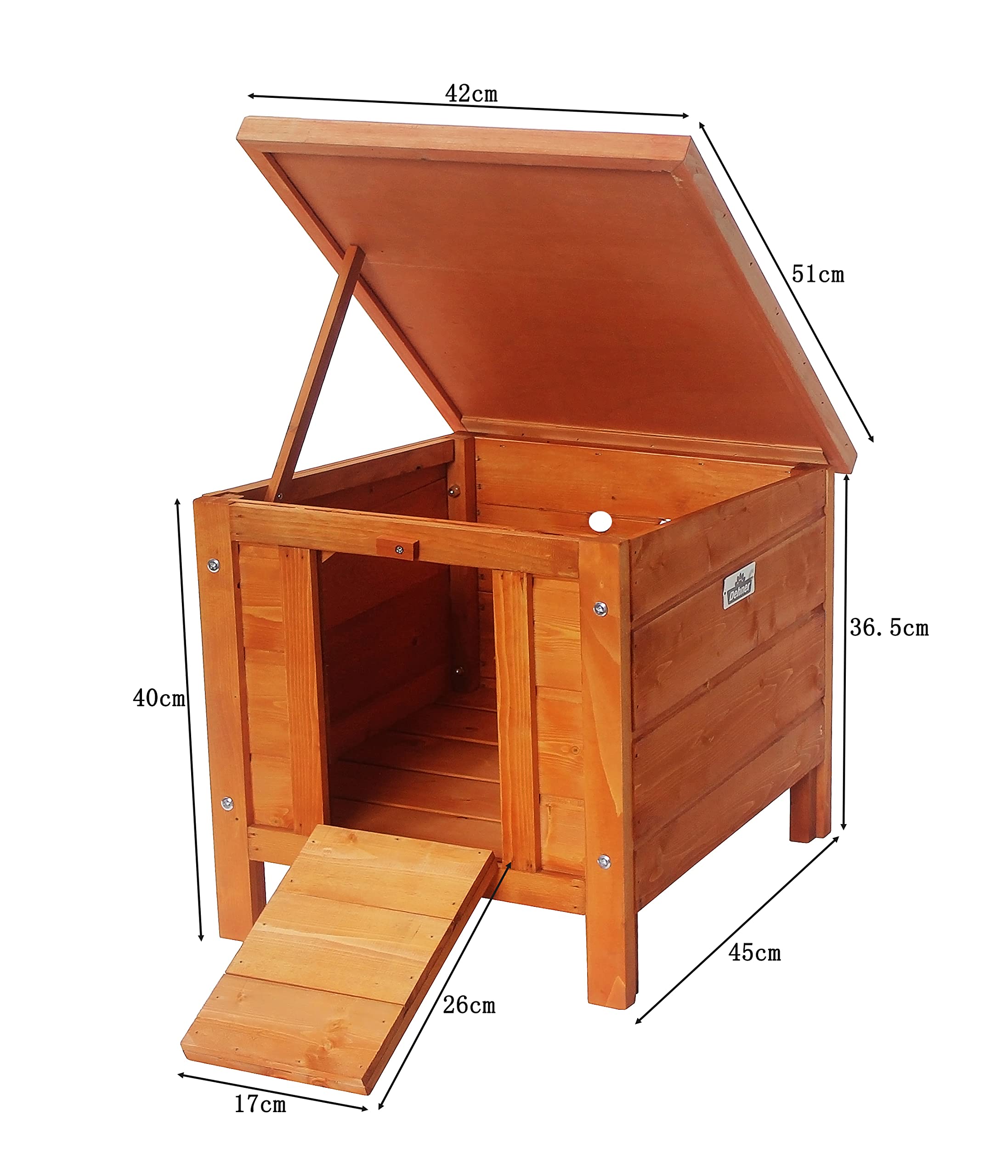 dehner-nagerschlafhaus-holz-51x42-cm-klappdach image 5