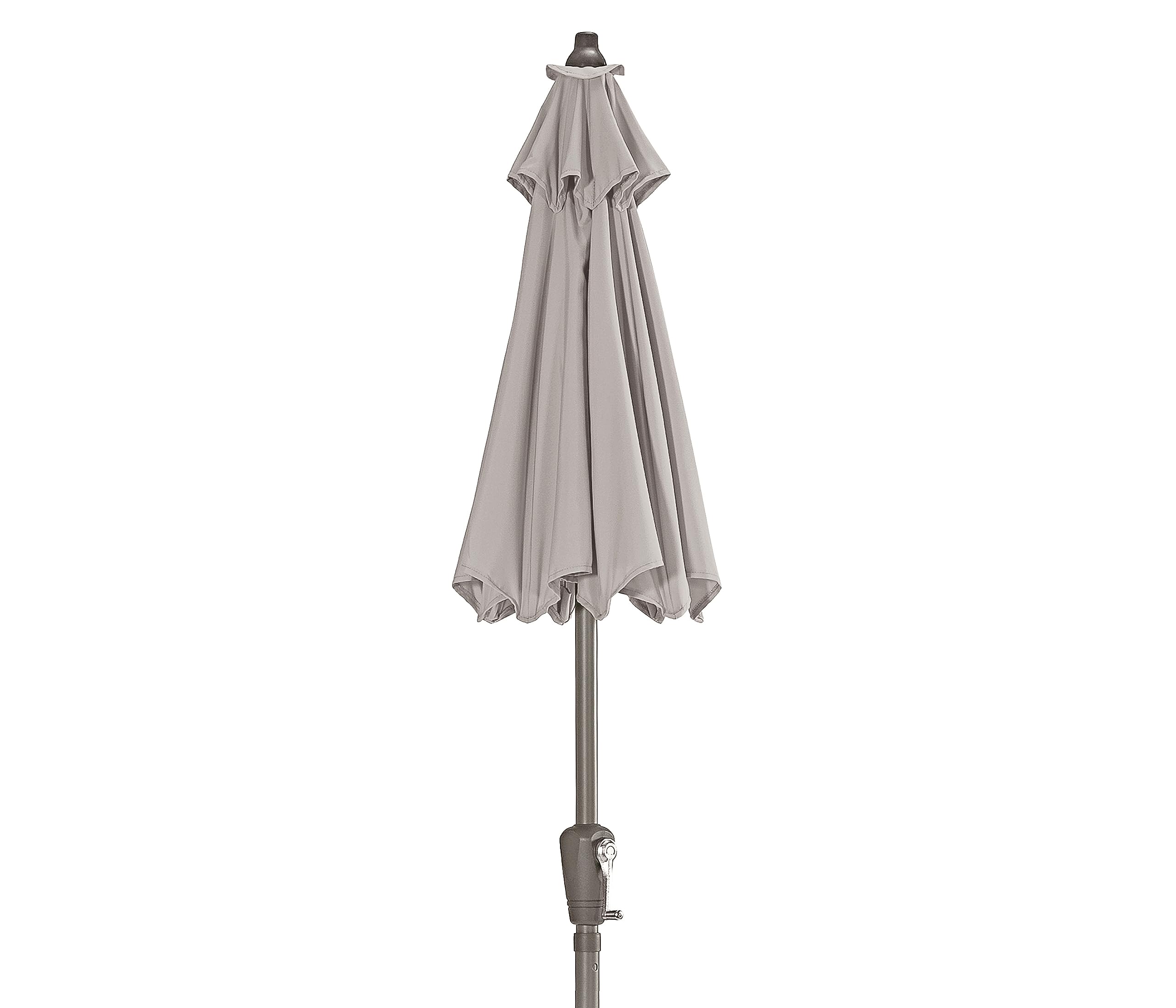 dehner-vido-sonnenschirm-rund-150-cm-taupe image 2