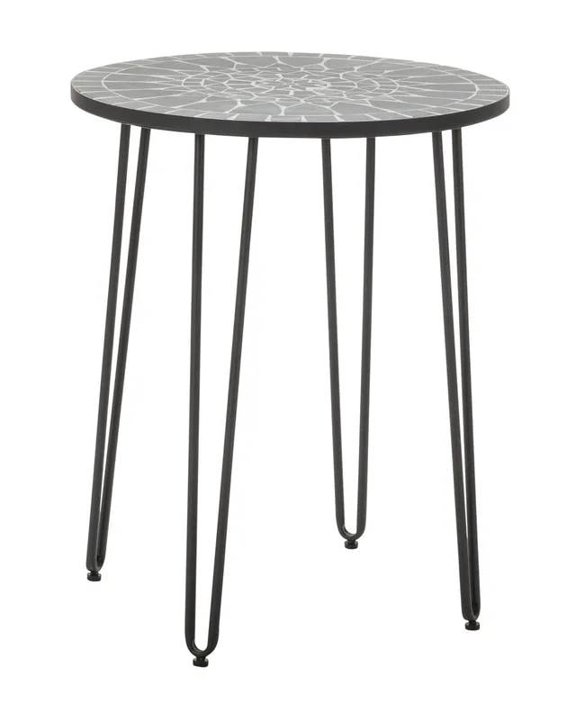 dehner-madeleine-gartentisch-mosaik-60-cm-grau image 1